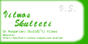 vilmos skulteti business card